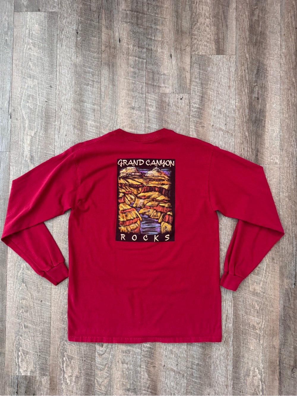 Grand Canyon Rocks Red Long Sleeve Graphic Shirt